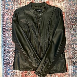 Mo-Ka by Santa Fe Apparel faux leather jacket size Small